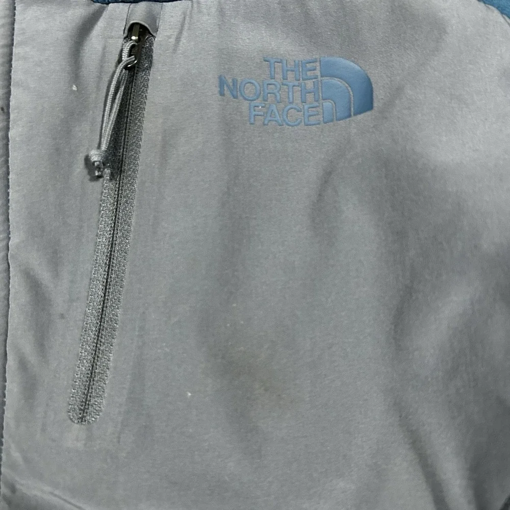 The North Face Men's‎ M Blue Fleece Jacket Full Zip Outdoor Softshell Trim